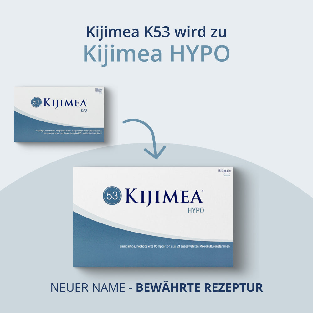 Kijimea K53 wird zu Kijimea Hypo